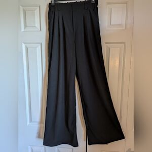 NWT HALARA Classic Black Wide-Leg Pants Size XS